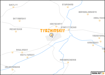 map of Tyazhinskiy