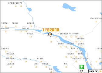 map of Tybränn