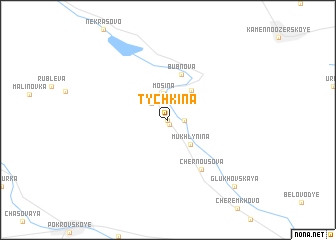 map of (( Tychkina ))