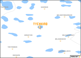 map of Tychkino