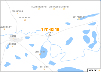 map of Tychkino