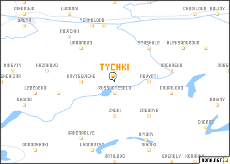 map of Tychki