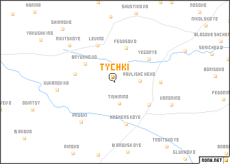 map of Tychki