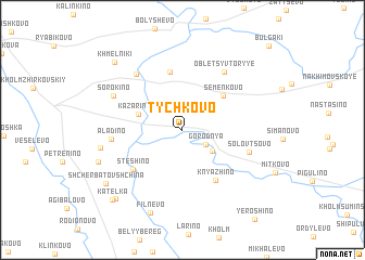 map of Tychkovo