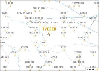 map of Tyczek