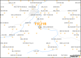 map of Tyczyn