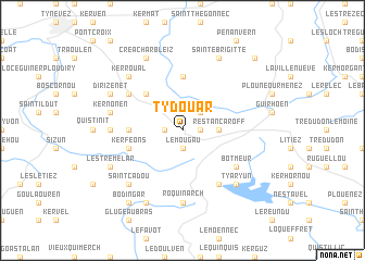 map of Ty Douar