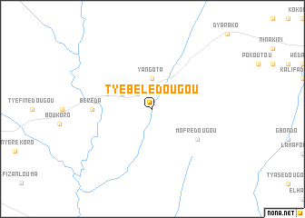 map of Tyébélédougou