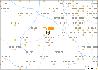 map of Tyèbè