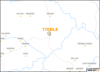 map of Tyébila