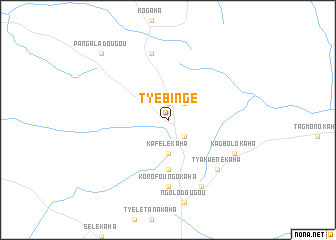 map of Tyébingé