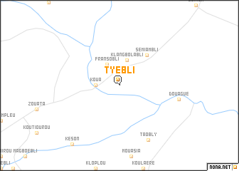 map of Tyébli