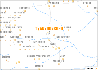 map of Tyédyarékaha
