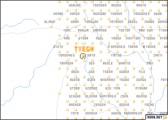 map of Tyegh