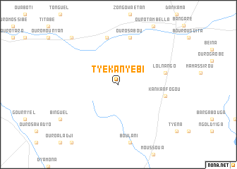 map of Tyékanyèbi