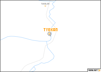 map of Tyekan