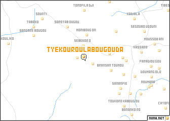 map of Tyèkouroulabougouda