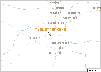 map of Tyélétanakaha