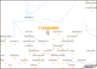 map of Tyémokaha