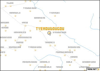 map of Tyémoudougou