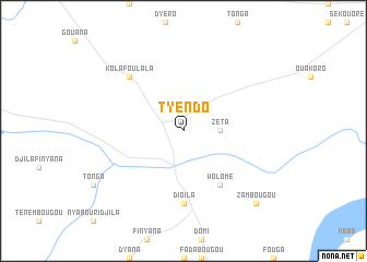 map of Tyendo