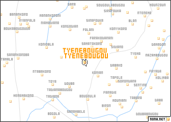 map of Tyénébougou