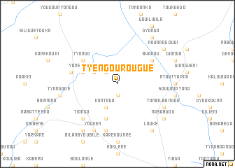 map of Tyengourougué