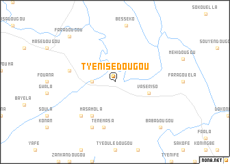 map of Tyénisédougou