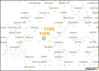 map of Tyeni