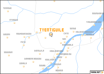 map of Tyèntiguile