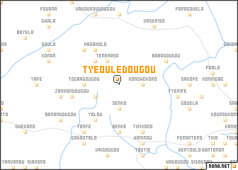 map of Tyéoulédougou