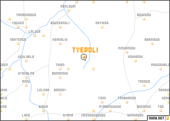 map of Tyèpoli