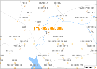 map of Tyérassa Gouné
