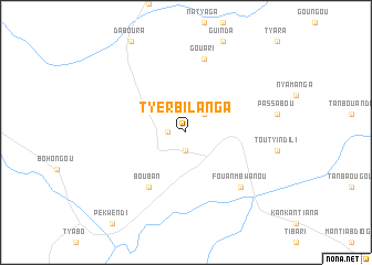 map of Tyerbilanga