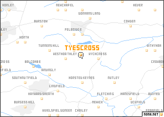 map of Tyes Cross