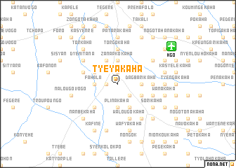 map of Tyéyakaha