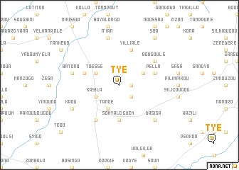 map of Tyè