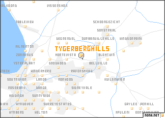 map of Tygerberg Hills