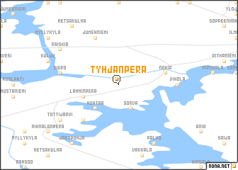 map of Tyhjänperä