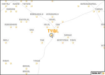 map of Tyidi