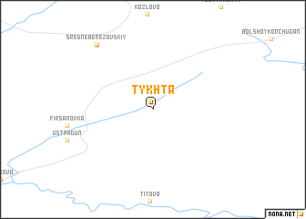 map of Tykhta