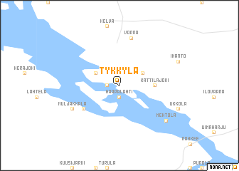 map of Tykkylä
