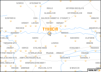 map of Tykocin