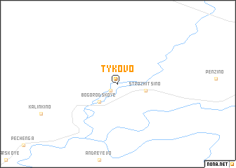 map of Tykovo