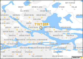 map of Tyktorp