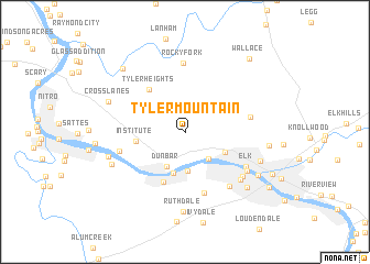 map of Tyler Mountain