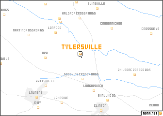 map of Tylersville