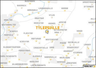 map of Tylersville