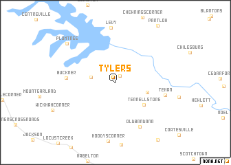map of Tylers