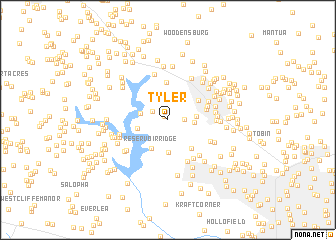 map of Tyler